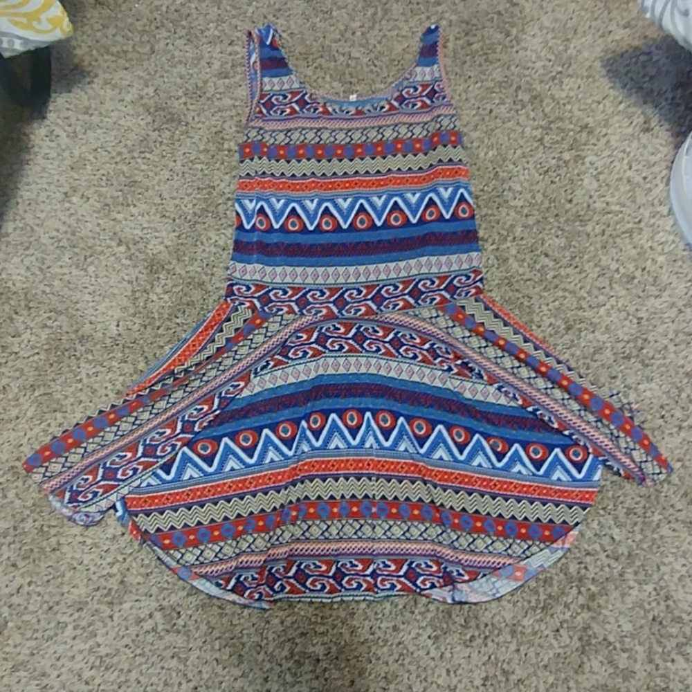 3/$30 Sale+free shipping Colorful Aztec Pattern Design Mini dressy top